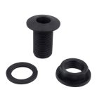 Vízkifolyó/átvezető cső Ø18 52mm fekete