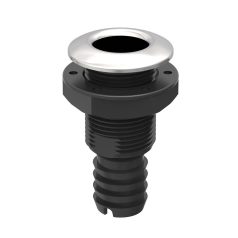 Vízkifolyó csőcsonkkal Ø24 85mm inox gyűrűvel  SEAFLO