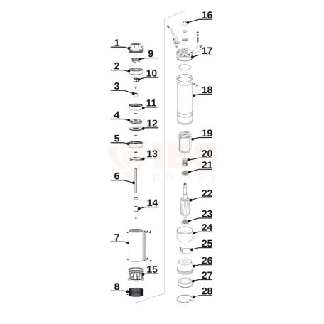 IBO 2,5 STm31 Csőkút szivattyú