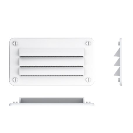 Szellőzőrács műanyag fehér  142 x 79,5 mm SEAFLO
