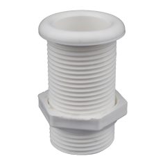 Vízkifolyó/átvezető cső Ø25 62mm fehér