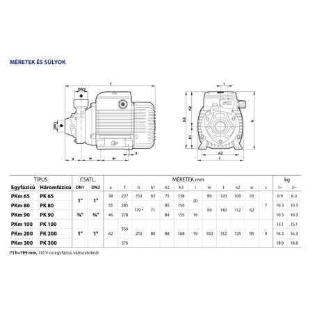 PEDROLLO PKm 90 periférikus szivattyú