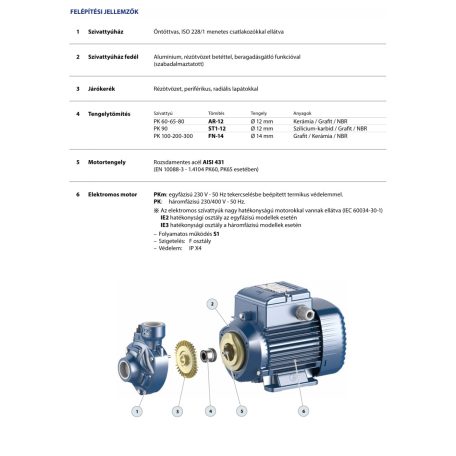 PEDROLLO PKm 90 periférikus szivattyú