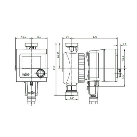 WILO Star-Z NOVA T keringető szivattyú ivóvízhez