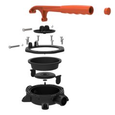 Fenékszivattyú kézi beépíthető 20 l/perc 34,5mm SEAFLO