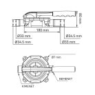 Fenékszivattyú kézi beépíthető 20 l/perc 34,5mm SEAFLO