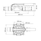 Fenékszivattyú kézi beépíthető 20 l/perc 38mm SEAFLO