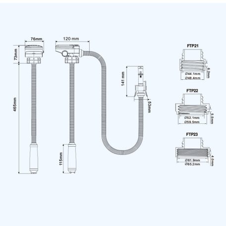 Üzemanyagátfejtő szivattyú 9 l/perc elemes SEAFLO