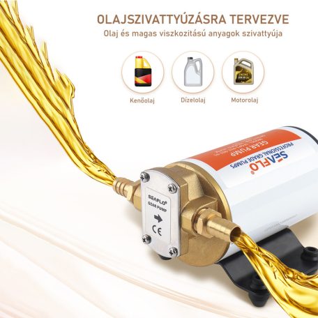 Olajszivattyú fogaskerekes 12 l/perc 24V SEAFLO