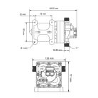 Önfelszívó nyomáskapcsolós membránszivattyú 11,3 l/perc 12V SEAFLO 42 Short
