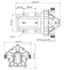 Önfelszívó nyomáskapcsolós membránszivattyú 18,9 l/perc 12V SEAFLO 51
