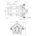 Önfelszívó nyomáskapcsolós membránszivattyú 18,9 l/perc 12V SEAFLO 55