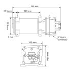 Önfelszívó nyomáskapcsolós membránszivattyú 17 l/perc 12V SEAFLO 41 Long