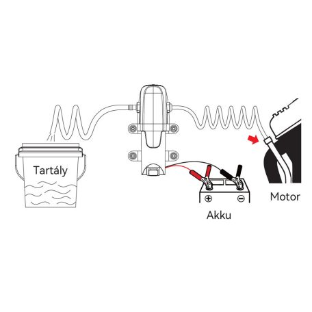 Motorolaj leszívó készlet 5,6 l/perc 12V SEAFLO 01