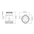 Fenékszivattyú MANUÁLIS 220l/perc 12V SEAFLO 01