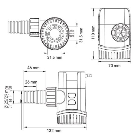 Fenékszivattyú MANUÁLIS 70l/perc 24V SEAFLO 13A