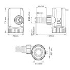 Fenékszivattyú AUTOMATA időkapcsoló 70l/perc 12V SEAFLO 13B