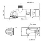Fenékszivattyú alacsony AUTOMATA kapacitív 50l/perc 12V SEAFLO 14A