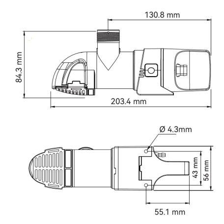 Fenékszivattyú alacsony AUTOMATA kapacitív 50l/perc 12V SEAFLO 14A