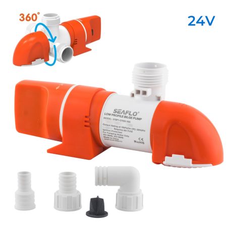 Fenékszivattyú alacsony AUTOMATA kapacitív 50l/perc 24V SEAFLO 14A