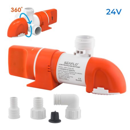 Fenékszivattyú alacsony AUTOMATA kapacitív 70l/perc 24V SEAFLO 14A