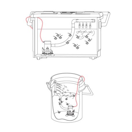 Levegőztető szivattyú 22l/perc 12V SEAFLO 10