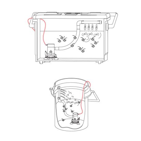 Levegőztető szivattyú 22l/perc 12V SEAFLO 09