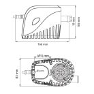 Fenékszivattyú AUTOMATA elektromágneses 37l/perc 12V SEAFLO 11