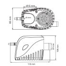 Fenékszivattyú AUTOMATA elektromágneses 70l/perc 24V SEAFLO 11