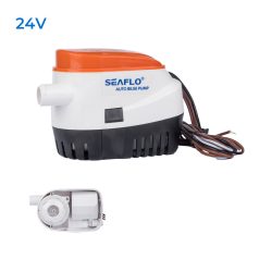   Fenékszivattyú AUTOMATA úszókapcsolóval 37l/perc 24V SEAFLO 06