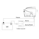 Fenékszivattyú AUTOMATA úszókapcsolóval 47l/perc 12V SEAFLO 06