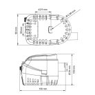 Fenékszivattyú AUTOMATA úszókapcsolóval 70l/perc 24V SEAFLO 06