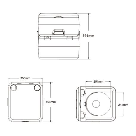 Mobil WC Multi 20 l SEAFLO