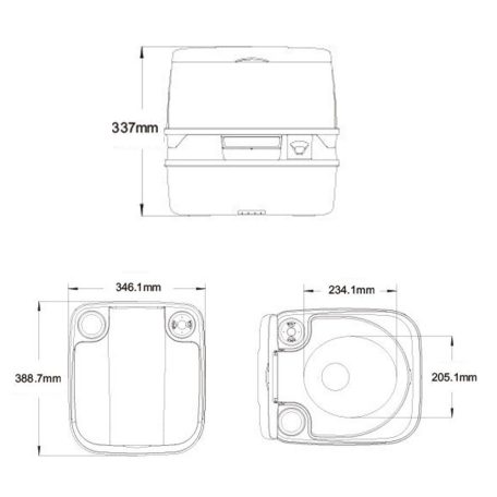 Mobil WC Prémium 12 l SEAFLO