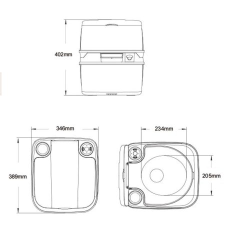 Mobil WC Prémium 18 l SEAFLO