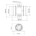 Szellőztető ventilátor -  blower 247 m³/óra 12V SEAFLO
