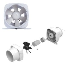 Szellőztető ventilátor - blower 220 m³/óra 12V SEAFLO