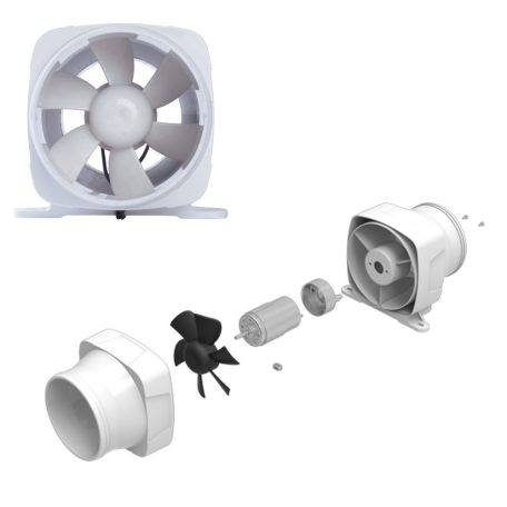 Szellőztető ventilátor - blower 456 m³/óra 12V SEAFLO