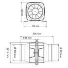 Szellőztető ventilátor - blower 456 m³/óra 12V SEAFLO