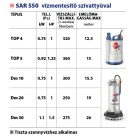 PEDROLLO SAR 550-RXm 4 Vízgyűjtő és átemelő állomás 