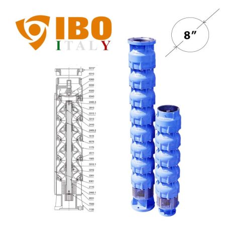 FX8 széria / IBO FX8 110/2 olasz öntöttvas mélykút szivattyú