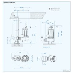   DRENO COMPATTA 2 M 230V Merülő szivattyú Vortex járókerékkel