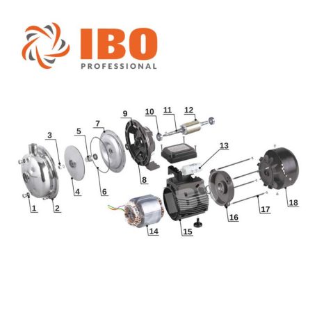IBO CPM 20 INOX Egylépcsős centrifugál szivattyú