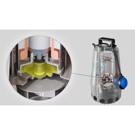 Zenit DG steel 55/2 M, 230V, úszókapcsolóval