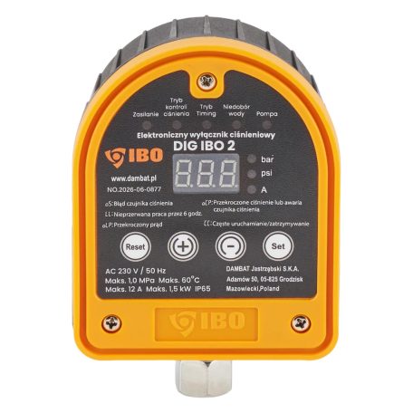 IBO DIG-IBO 2 Digitális nyomáskapcsoló