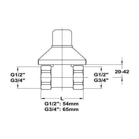 MOFÉM Golyós vízfőcsap 3/4" BB