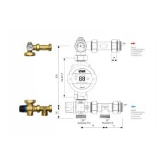IBO GP MIX T [210 mm] Elosztó szivattyúcsoport