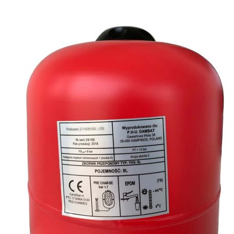 IBO Heats 8L Tágulási tartály