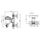 IBO IBF-08 MAX 1" Mágneses iszapleválasztó