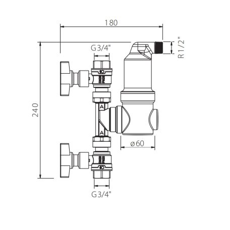 IBO IBF-V 3/4" Mágneses iszapleválasztó